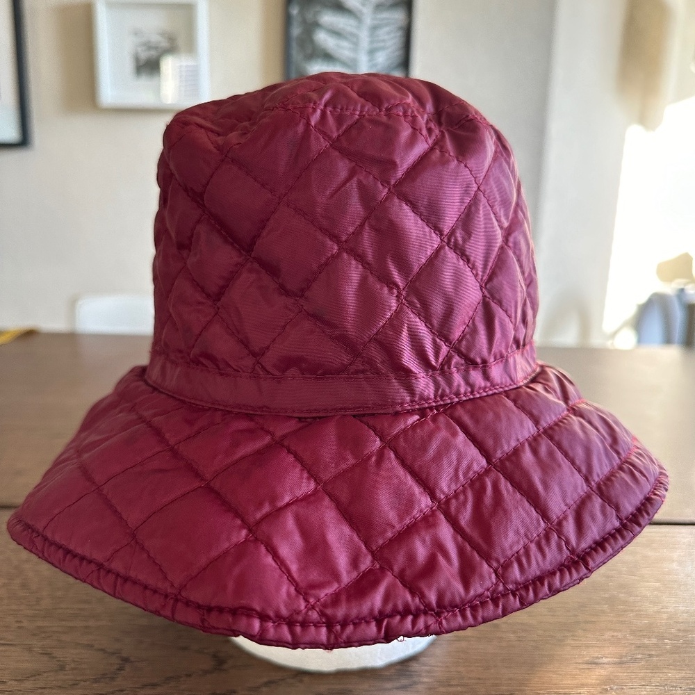 August  Quilted Nylon All Weather  Bucket Hat
